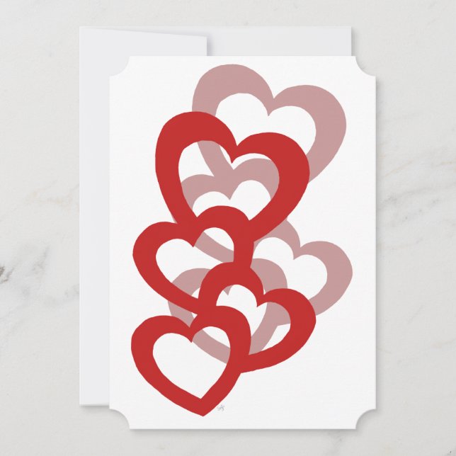 Invitation personnalisée pour la Saint-Valentin (Devant)