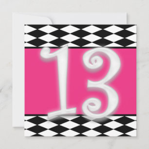 Invitation personnalisée pour le 13e anniversaire