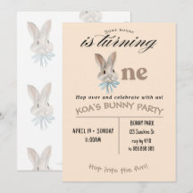 Invitation personnalisée pour le 1er anniversaire 