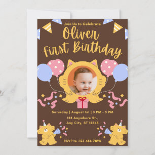 Invitation personnalisée pour le 1er anniversaire