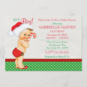 Invitation personnalisée pour le Baby shower de No
