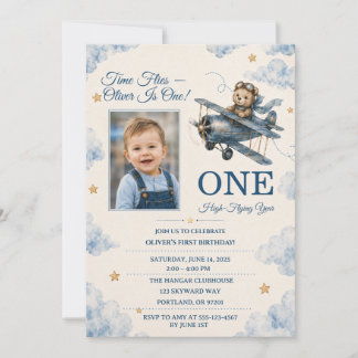 Invitation personnalisée pour le premier anniversa