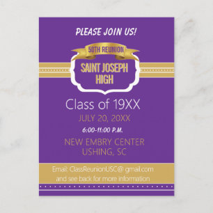 Invitation personnalisée pour les 50 ans de la pro