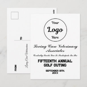 Invitation personnalisée pour un événement de golf