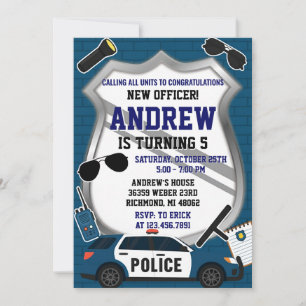 Invitation personnalisée pour une fête d'anniversa