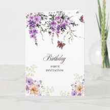 Invitation personnalisée pour une fête d'anniversa