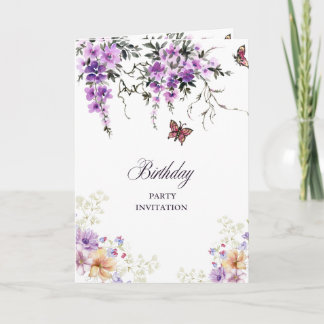 Invitation personnalisée pour une fête d'anniversa