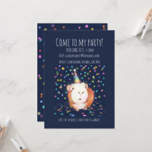 Invitation personnalisée pour une fête de cochon d