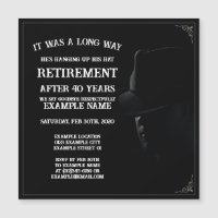 Invitation personnalisée pour une fête de retraite