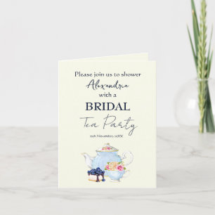 Invitation personnalisée pour une fête de thé de m