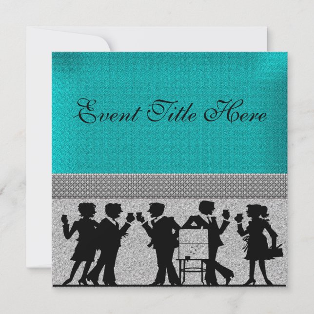 Invitation personnalisée pour une fête festive (Devant)