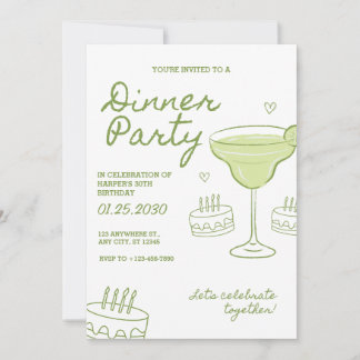 Invitation personnalisée pour une soirée d'anniver