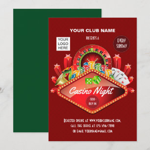 Invitation personnalisée pour une soirée de club a