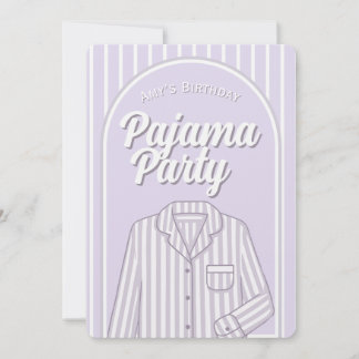 Invitation personnalisée - Pyjama Party pour fille