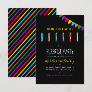 Invitation personnalisée Surprise Birthday Party