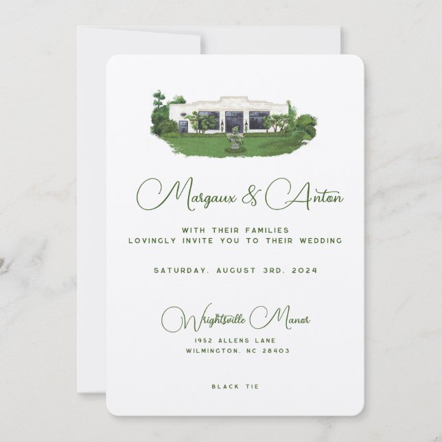 Invitation personnalisée - Wrightsville Manor NC (Devant)