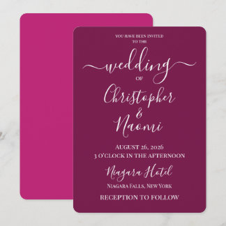 Invitation PERSONNALISER - Créez Votre Propre Mariage Sur Mes