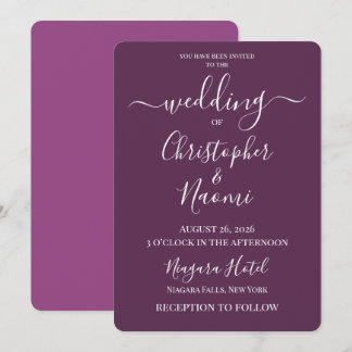 Invitation PERSONNALISER - Créez Votre Propre Mariage Sur Mes