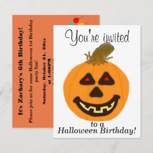 Invitation Personnaliser d'anniversaire d'Halloween