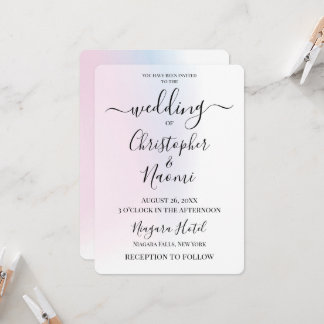 Invitation Personnaliser de cet Arrière - plan pastels subtil