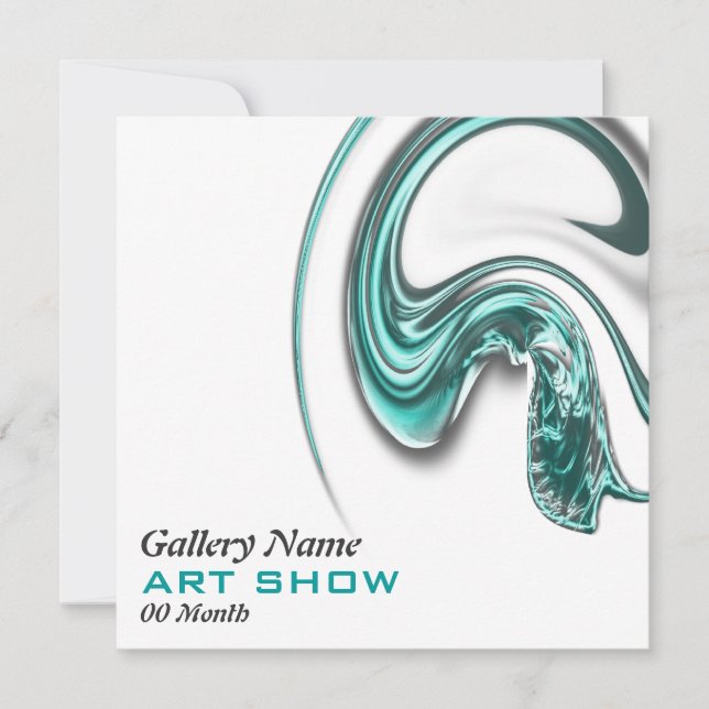 Invitation PERSONNALISER d'ouverture de la bijouterie d'art-s (Devant)