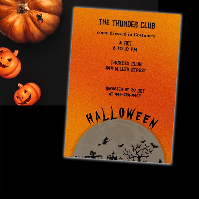 Invitation Personnaliser du parti Halloween (Créateur téléchargé)