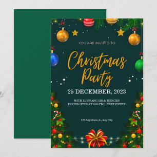 Invitation personnaliser la fête de Noël