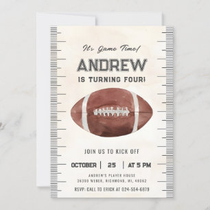 Invitation Personnaliser le football sportif Anniversaire