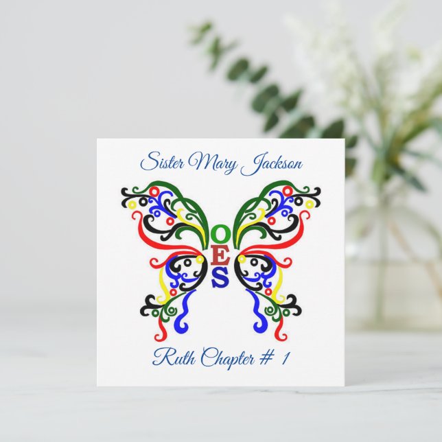 Invitation Personnaliser l'ordre de Eastern Star (Debout devant)