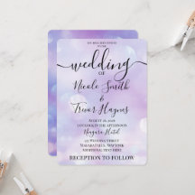 Personnaliser : Mariage Ethéré Bokeh Violet
