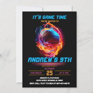 Invitation personnaliser Sport Basketball Anniversaire