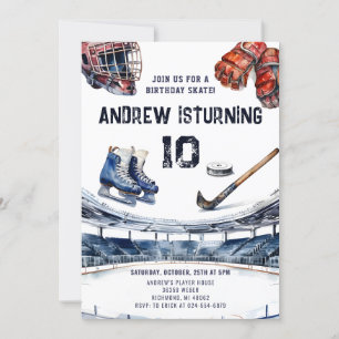 Invitation personnelle de hockey sur glace