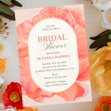 Pétales Arc Floral Fête des mariées rose Invitatio
