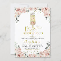 Pétales de rose or & Fête des mariées Prosecco