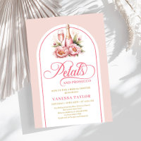 Pétales élégants et prosecco rose gold célébration