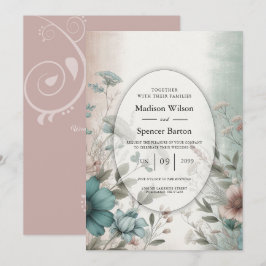 Invitation Pétales et Mariage floral doux et sérénité