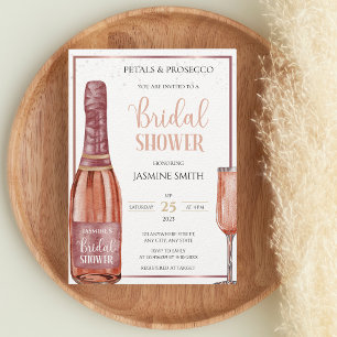 Invitation Pétales et Procuco Rose Gold Fête des mariées mode