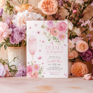 Invitation Pétales Poursuivre Fête des mariées Amour En Fleur