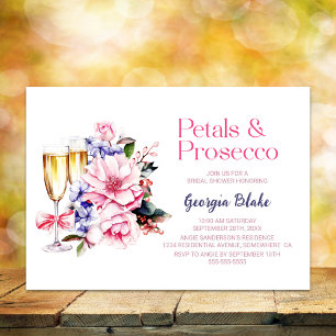 Invitation Pétales roses et Fête des mariées du ministère pub