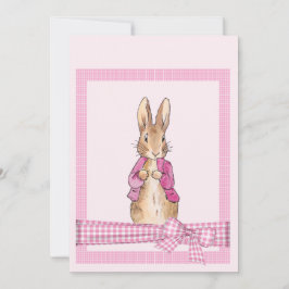 Invitation Peter le lapin rose