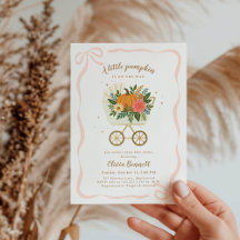 Petit Baby shower Citrouille de poussette