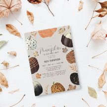 Petit Baby shower Citrouille unique, peint à l'aut