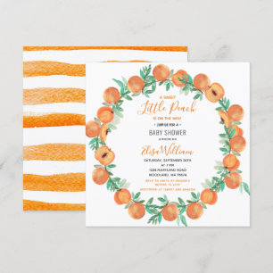 Invitation Petit Baby shower Cutie Peach