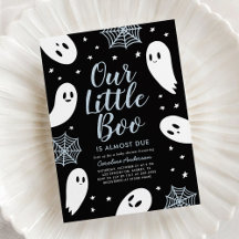 Petit Baby shower d'Halloween Bleu Boo