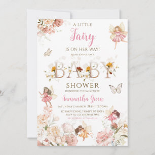 Invitation Petit Baby shower Fairy