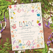 Petit Baby shower fleuri fleur sauvage
