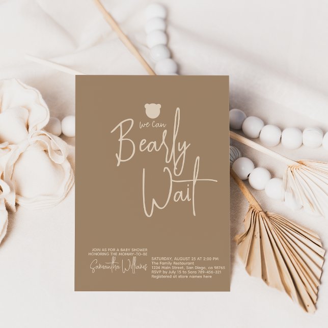 Invitation Petit Baby shower minimaliste moderne (Créateur téléchargé)