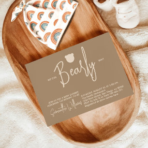 Invitation Petit Baby shower minimaliste moderne