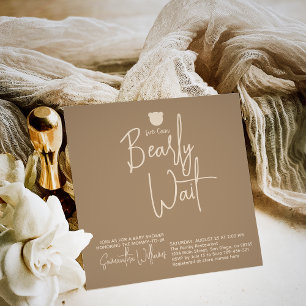 Invitation Petit Baby shower minimaliste moderne