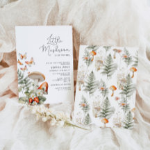 Petit baby shower minime de champignons